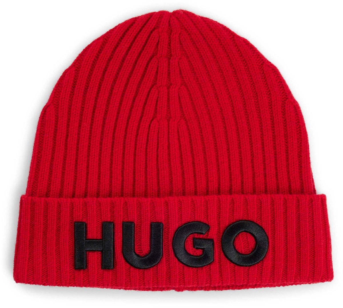 HUGO muts Beanie Open Pink rood