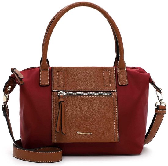 Tamaris sac à épaule bandoulière sac shopper Fabrizia Cityshopper Darkred rouge foncé