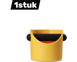 1stuk - Koffiedikcontainer - Koffiedikcontainer - ABS-kunststof - Mini-ontwerp - Geschikt voor semi-automatische espressomachines - Met tapper - Onderhoudsvrij, geurloos - Mini - Geel