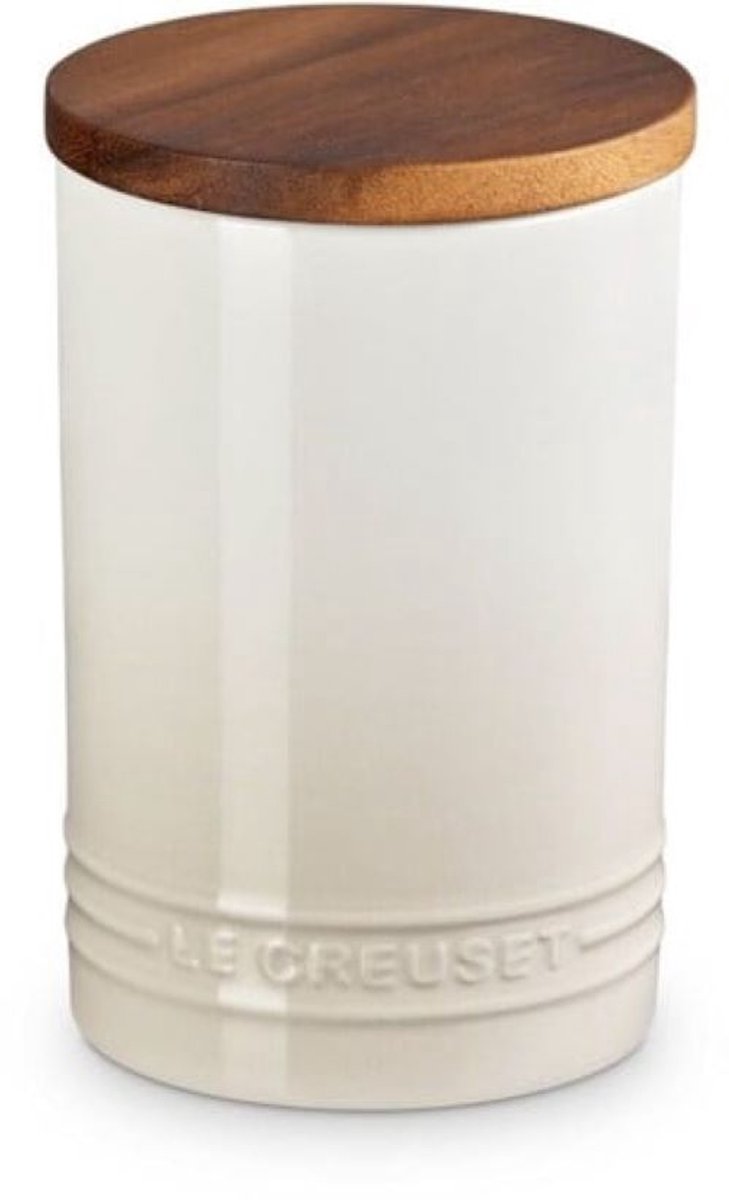 Le Creuset Signature Voorraadpot Met Houten Deksel 0,77 Liter Meringue