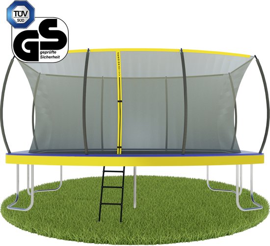 Zero Gravity Trampolin 457x305cm inkl. Leiter & Bodenanker - bis 130kg