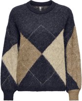 ONLY - ONLNOEME LIFE LS JQ O-NECK NOOS KNT Dames Trui