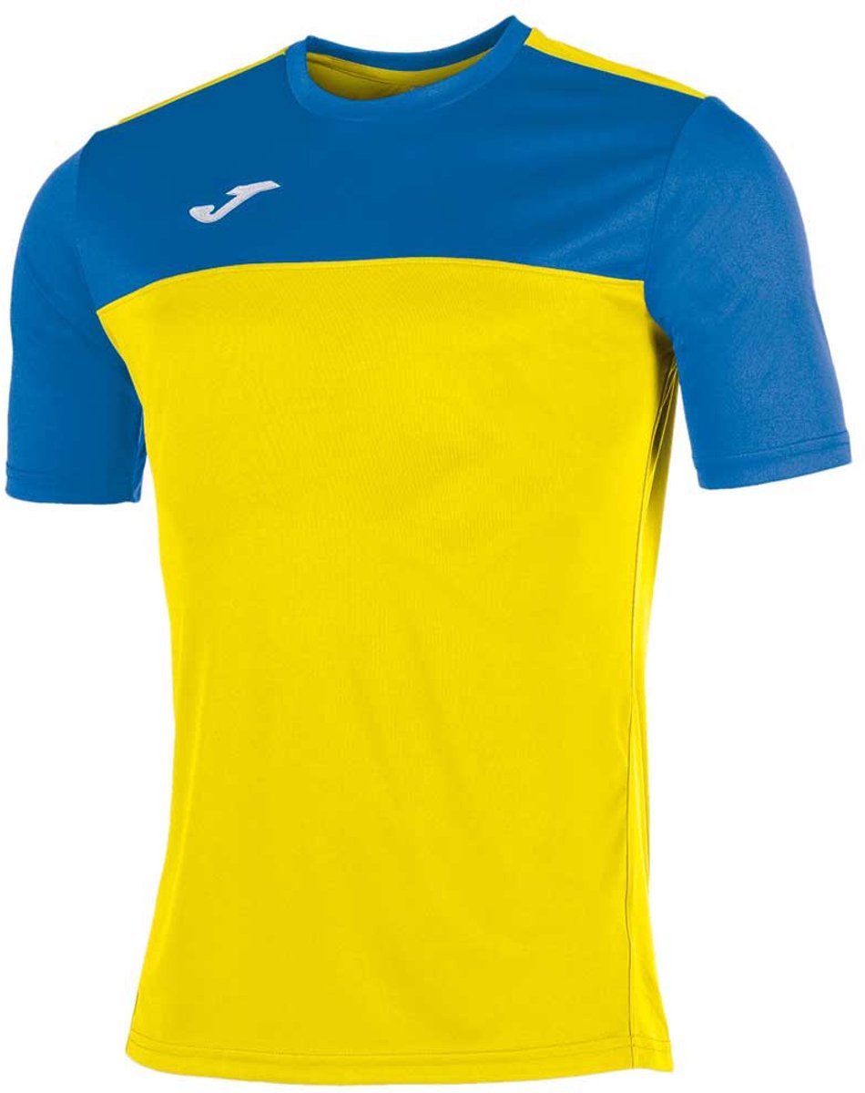 Joma Winner T-shirt Met Korte Mouwen Geel,Blauw XL Man