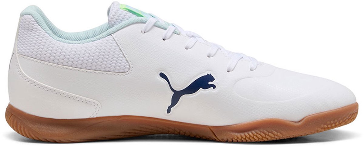 Witte Puma Truco III zaalvoetbalschoenen voor mannen, EU 44, met een zachte, slijtvast synthetische bovenkant en gumrubber...