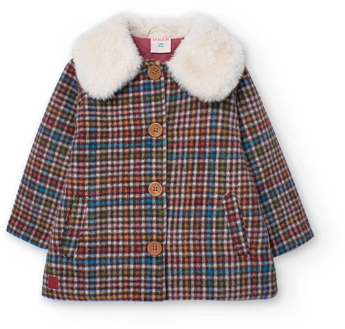 Boboli Jacquard Jas 4 Years Meisjes Check