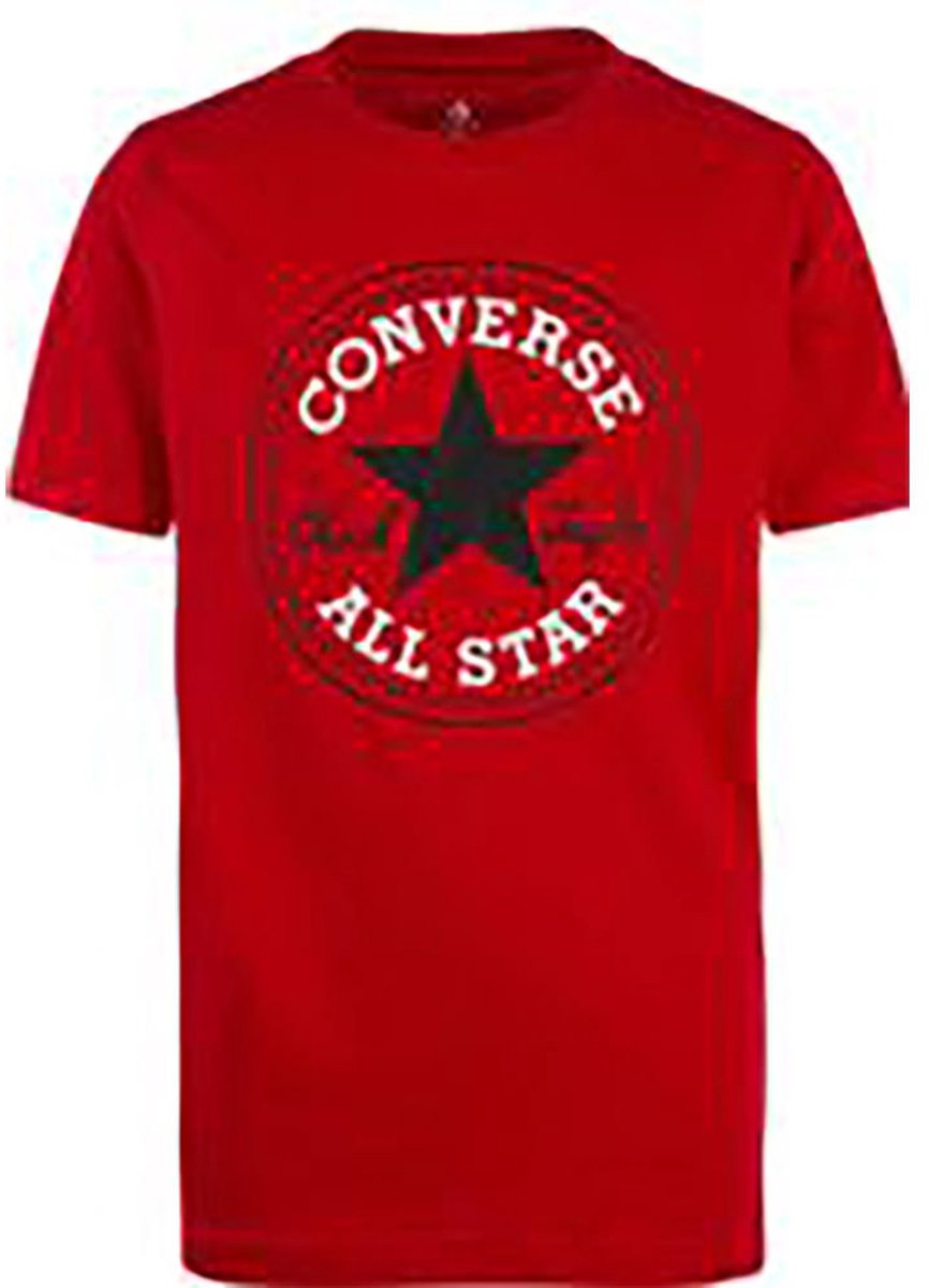 Converse Jongens T-shirt Enamel -7Y Rood