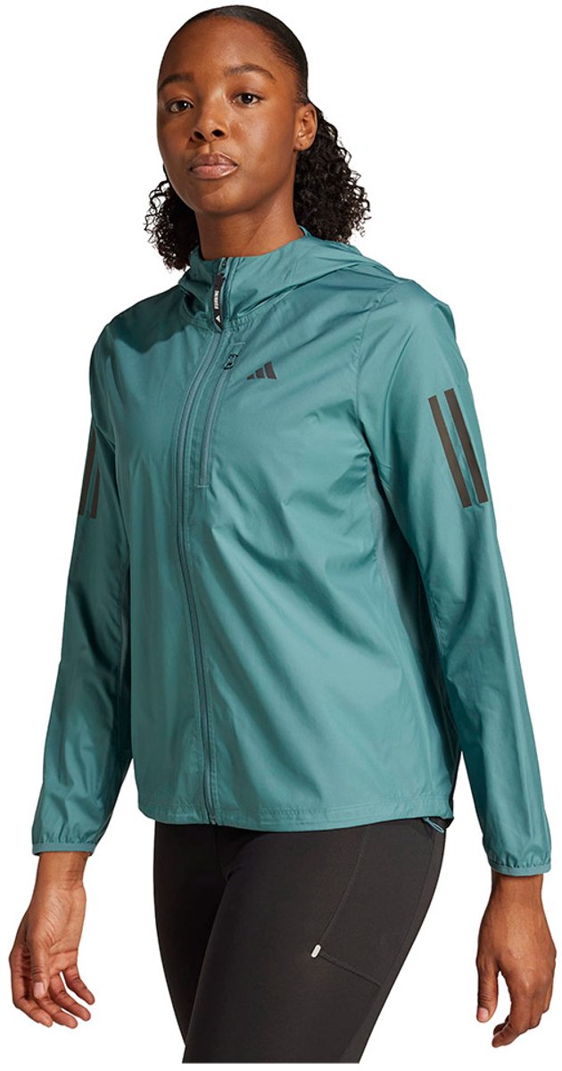 Adidas Own The Run Jas Regular Vrouw Turquoise