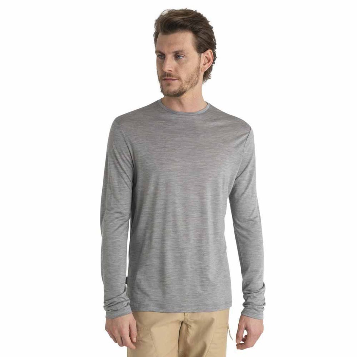 Merino 125 Cool-Lite Sphere III LS Tee T-shirt Heren Metro Heather L