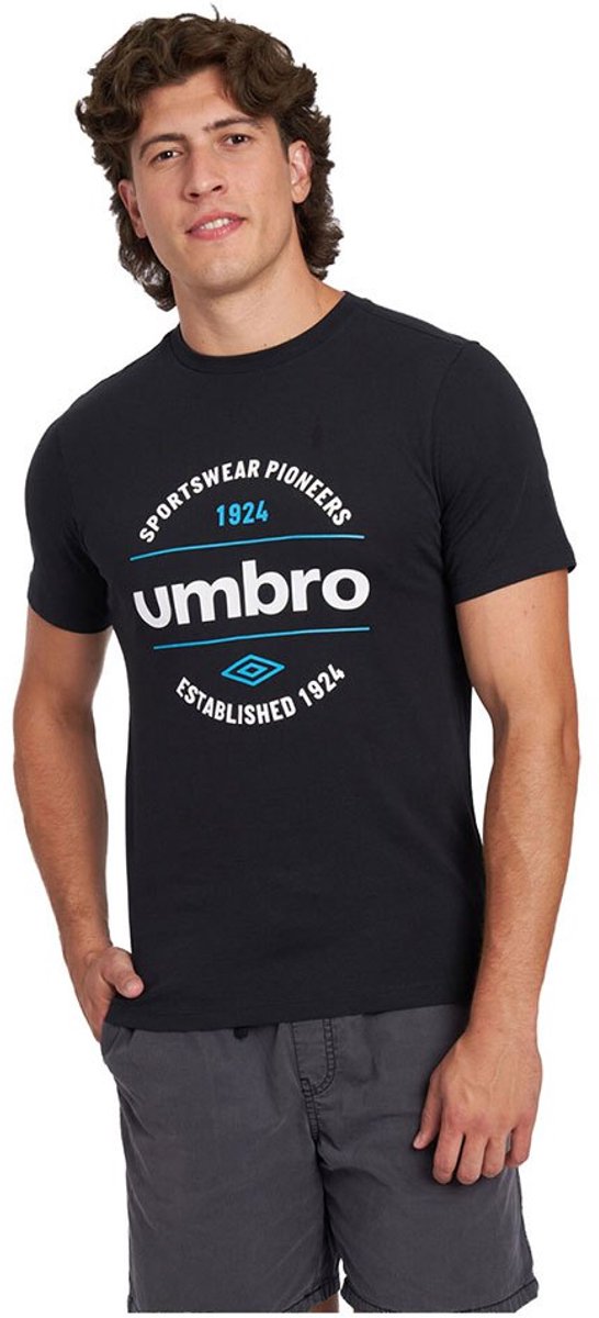 Umbro Circular Graphic T-shirt Met Korte Mouwen Zwart S Man