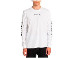 Rvca Big Sleeve Tee T-shirt Met Lange Mouwen Wit M Man