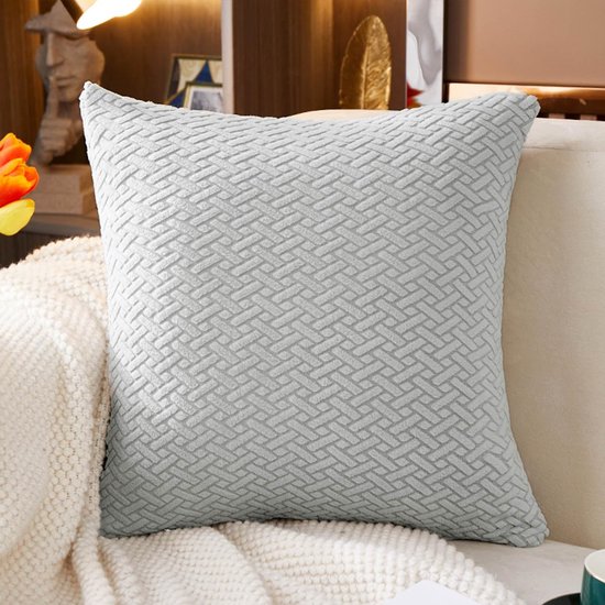 WEYOND Bankhoes van Zachte Chenille, Antislip & Wasbare Krasbescherming voor Bank, Geschikt voor Loveseat, Hoekbank of 2/3/4-Zits Bank (180 x 380 cm, Grijs