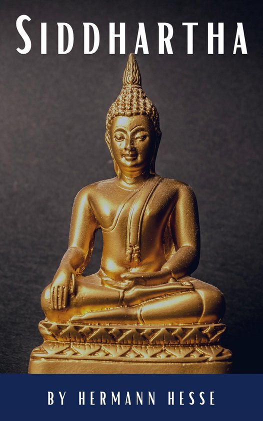 Gouden beeld van Siddhartha, zittend in meditatie.