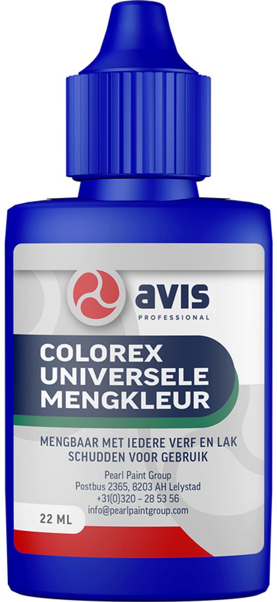 Avis Colorex - Universele mengkleur - Blauw - 22 ml