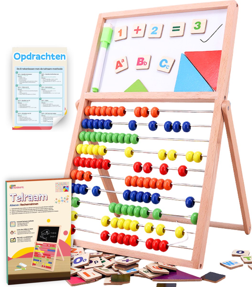 Houten Telraam 10 Rekenlessen