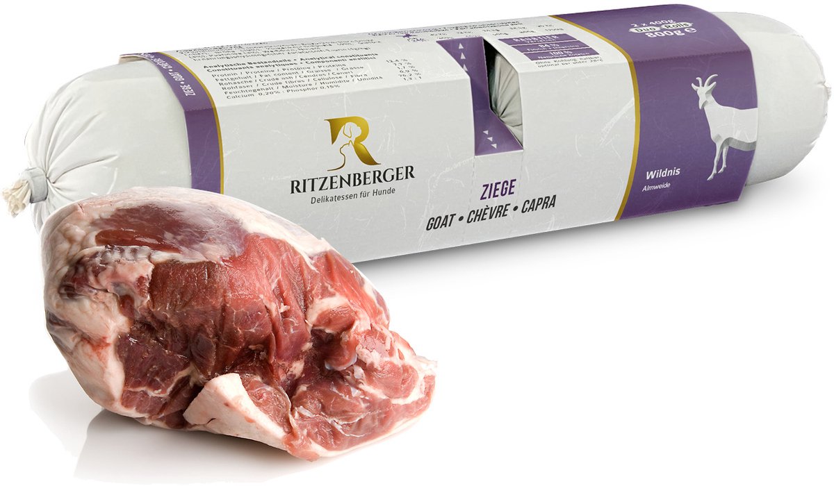 Ritzenberger Geit met Pastinaak gestoomde worst. Doos 24 x 400. Totaal 9.6 kilo