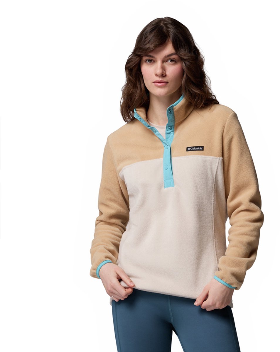 Columbia Benton Springs™ Ii Snap Fleece Met Halve Rits Beige XL Vrouw
