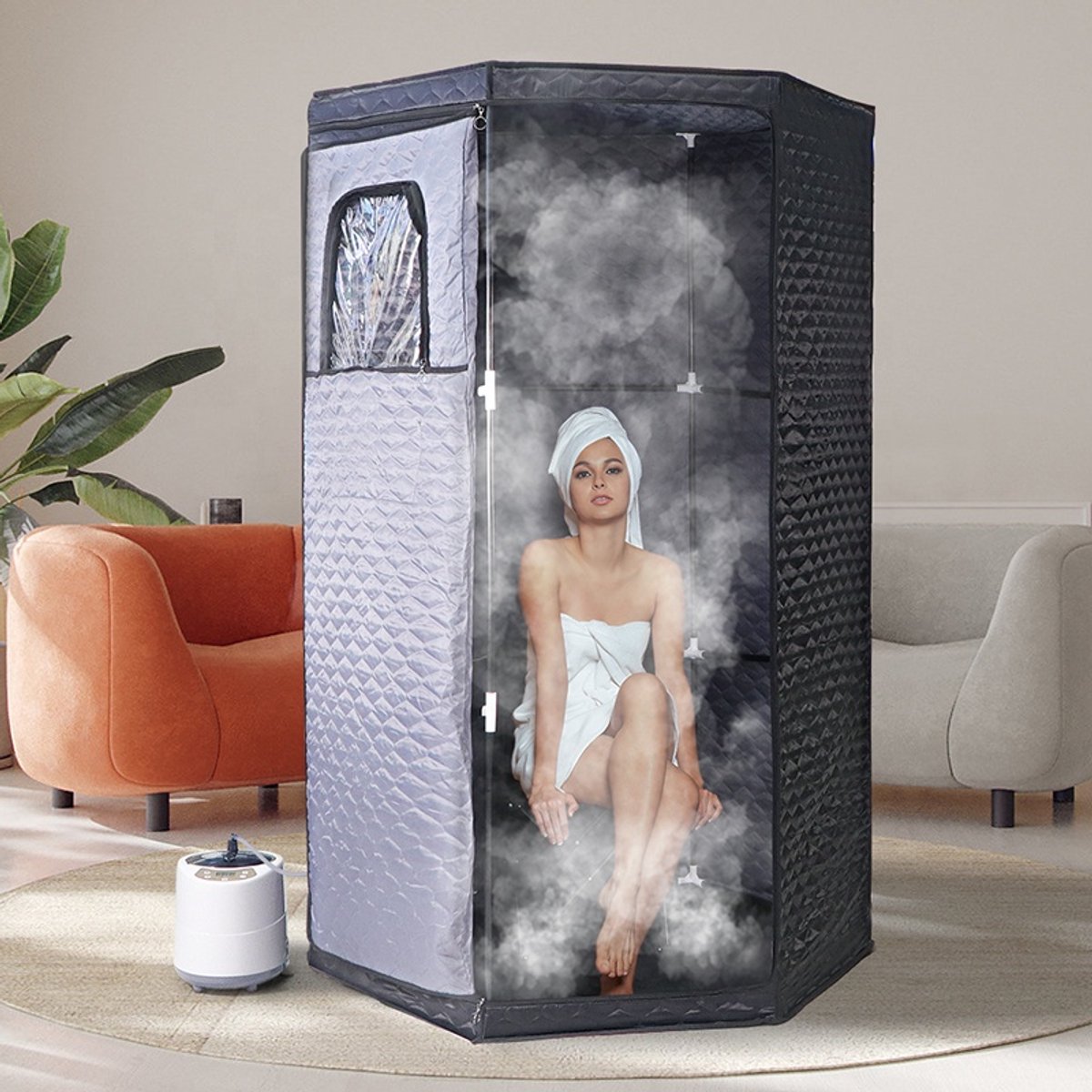 LotaHome Mobiele Sauna - draagbare stoomsauna, 9 standen thumbnail 5