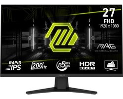 MSI MAG 274FDE Gaming-Monitor 68.6 cm (27 ), schwarz, FullHD, Rapid-IPS, HDR Ready, Adaptive-Sync, 200Hz Panel (9S6-3C
