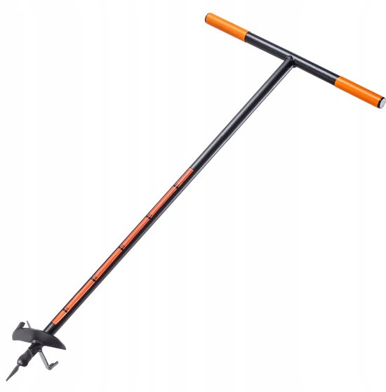 KADAX Handboor, grondboor van metaal, grondboor met dwarsgreep, spiraalboor voor tuin, paalboor, plantenboor, bloembollenboor, paalboor (130 mm) van Merkloos	 — afbeelding 2