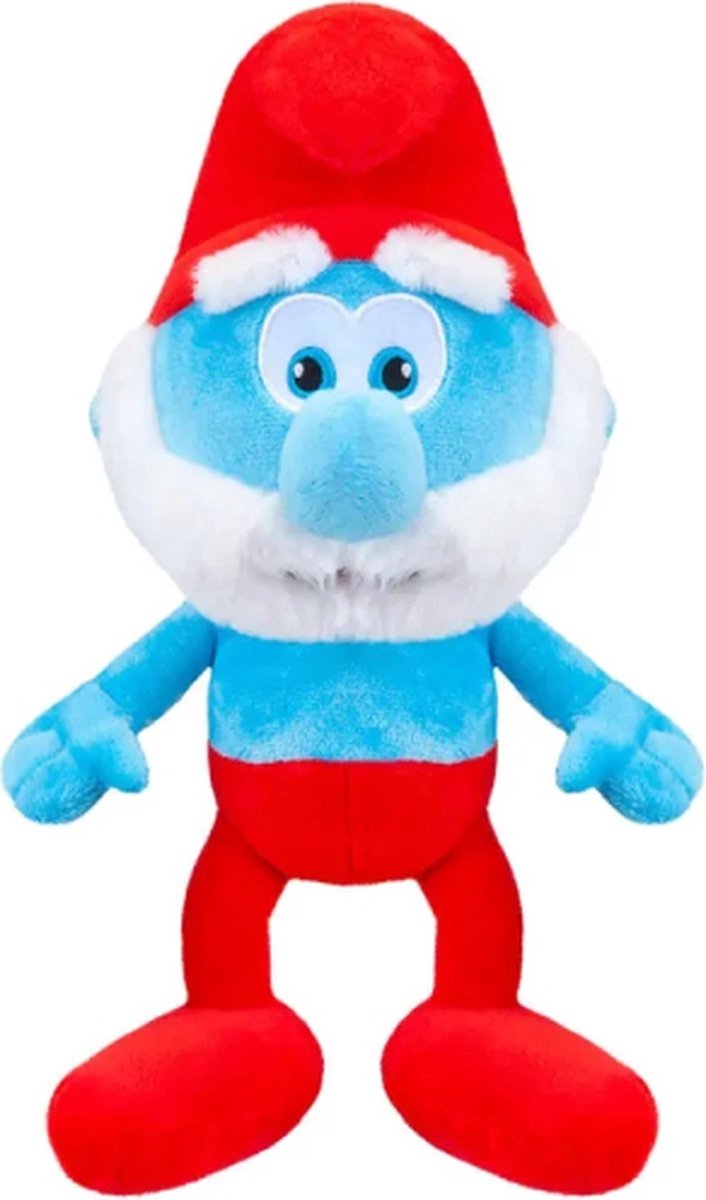 Grote Smurf - De Smurfen Pluche Knuffel 21 cm - The Smurf Plush Toy - Speelgoed Knuffels Kinderen Jongens Meisjes
