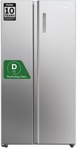 Haier HSW59F18DNMM - Amerikaanse koelkast - 615L - 90 cm - Total No Frost - D class - Inox Look