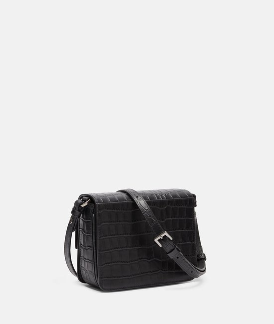 LIEBESKIND BERLIN Sac à épaule bandoulière Alex New Croco Crossbody Black Noir