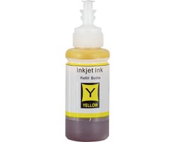 Inktkeuze T6644/T6734 Geel Huismerk Inktfles 100ml - C13T664440 - Geschikt voor Epson EcoTank ET-2500/ET-2550/ET-2600/ET-2610/ET-2650/ET-3600/ET-4500/ET-4550/E…