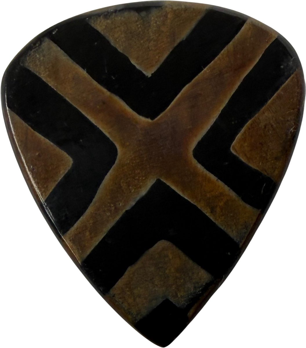 Handgemaakte buffelhoorn - plectrum 3.00 mm