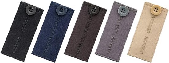 Foto: 5 stuks knopverlenger 8 3 3 5 cm kleur spijkerbroek verlengknoop verstelbare broek knoopverlenger geschikt voor soorten broeken jeans zwangerschapsbroeken knoopverlengers voor jeans en broeken