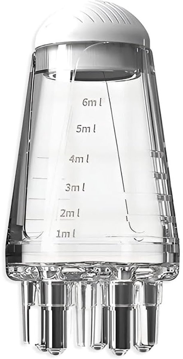 Image of 2 applicators, haarflesjes, hoofdolierollermassagekam, geschikt voor hoofdhuidwortels, kam-applicatorflesje, hoofdhuidolie-applicator, haarolie-applicator