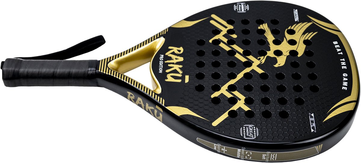 Raku Eagle Pro Series padel racket carbon thumbnail 4