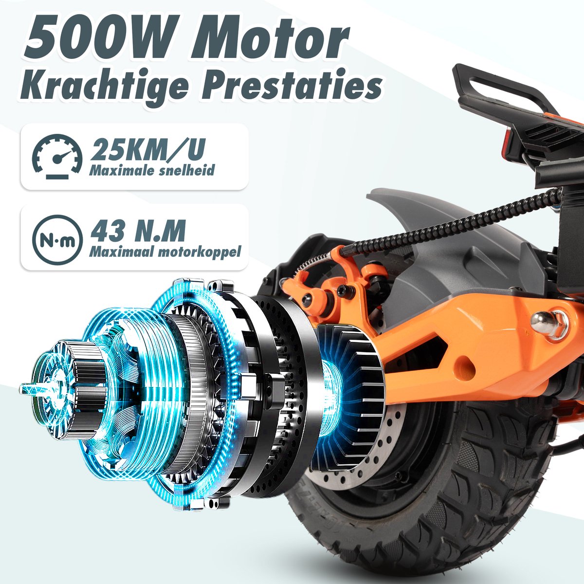 MAXTURN X1 Elektrische Step - 50km Actieradius - Opvouwbaar - afbeelding 3