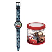 Disney Cars Kinderhorloge – Analoog Horloge met Cars Design – Inclusief Luxe Geschenkblik – Leuk Cadeau voor Jongens en Meisjes
