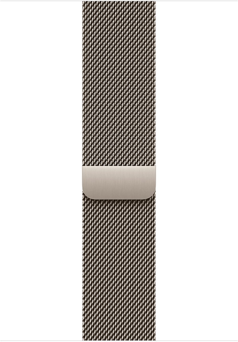 Apple MGJ24ZM/A slimme draagbare accessoire Band Natuurlijk Roestvrijstaal - S/M - 46mm