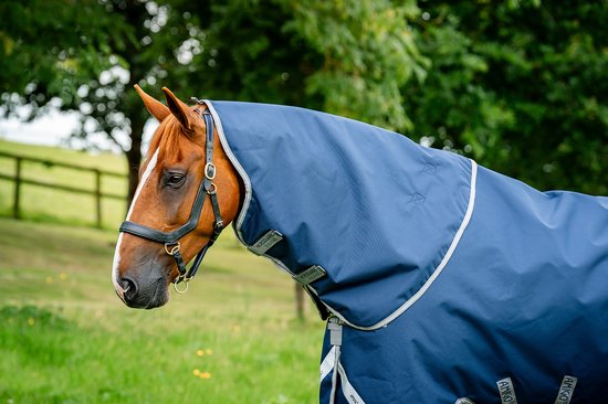 Horseware Ireland Couverture D'Extérieur Amigo Hero 600D Ripstop 50 G Bleu Marine Gris 885243 Fr