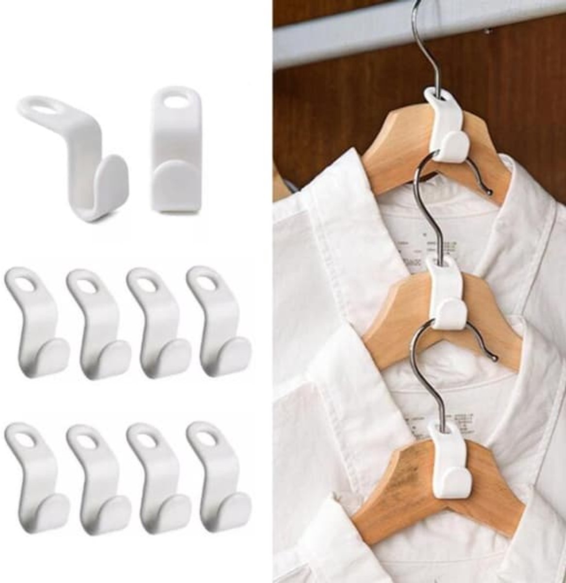 Verbindingshaken-hangers 10-pack