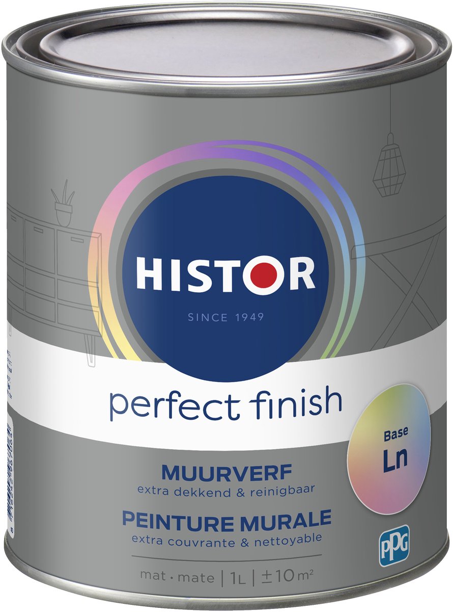 Perfect Finish muurverf mat basis Ln 1 l