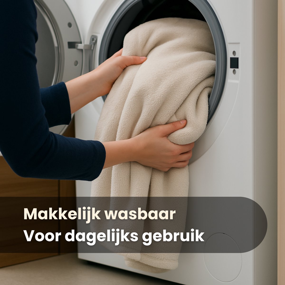 HeatSense® Stoelverwarming XL - Elektrische deken - Draadloos Warmtedeken - Inclusief 16.000 mAh Powerbank en Snellader - Stoelverwarmer - Stoof Warmtegevoel - Beige – foto 5