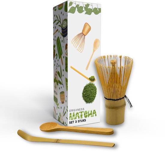 Matcha set - 4 Delige - Japanse matcha set - Matcha thee set