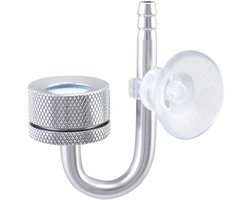EXCITAT Aquariumverstuiver - CO2-diffuser - met zuignap en U-buis - Geschikt voor alle soorten aquaria