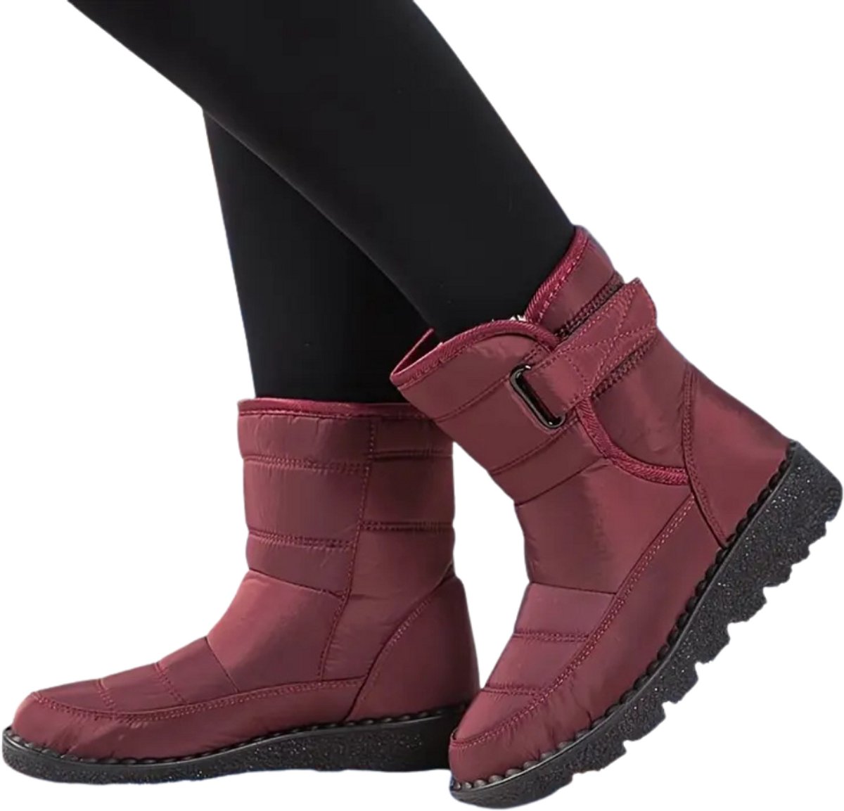 Bovista Snowboots Dames Sneeuwschoenen Snowboots Wintersport Ski Gadgets Bordeauxrood