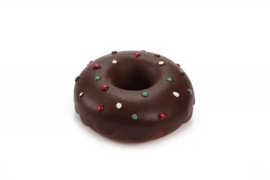 Beeztees - Hondenspeelgoed - Doggy Donut - Latex - Met piep - 12 X 12 X 5 CM - 1ST