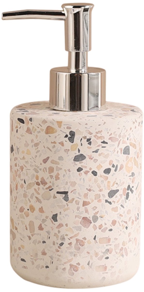QTTVBTNA Navulbare Zeepdispenser – Pompflacon voor Douche, Shampoo, Lotion & Zeep –Keramische stijl voor Badkamer of Keuken - 260ml - 1 stuk