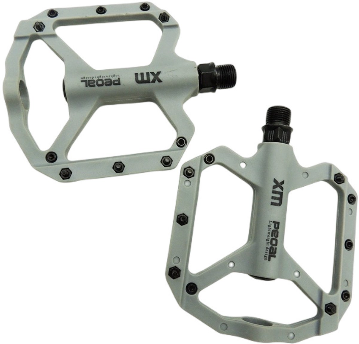 Hbs Pd-501 Fietspedalen - Lichtgewicht Slijtvast En Antislip Grijs