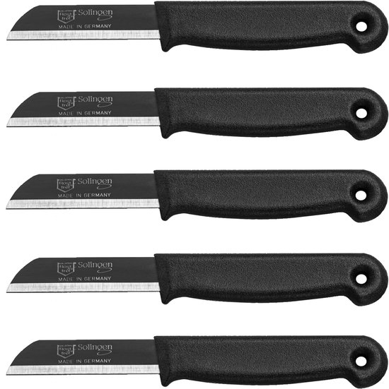 Schilmesje Duits RVS - Zwart - 5 stuks