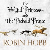 De Wilful Princess en de Piebald Prince, Robin Hobb. Een hert, een dalmatiër en twee windhonden rennen.