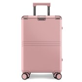 ONYX Hybrid Pro Handbagage Koffer 35 Liter - Gerecycled Polycarbonaat en Ritsloos Design - Reiskoffer met TSA slot en Spinner wielen - Lichtgewicht Trolley - Candy Pink