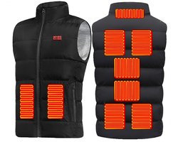Govic® verwarmde bodywarmer – verwarmd vest – warmte vest – elektrisch verwarmd vest – verwarmde kleding – verwarmde jas – thermo vest – L