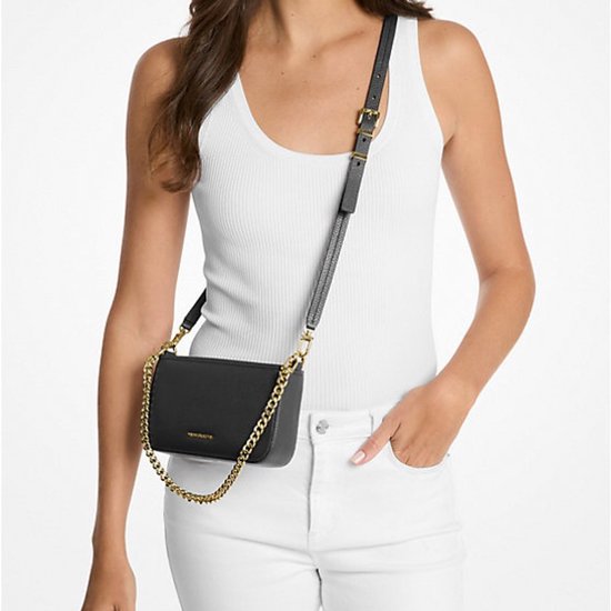 Michael Kors Petit sac bandoulière / sac à bandoulière pour femme - Cuir - Bryant - Zwart