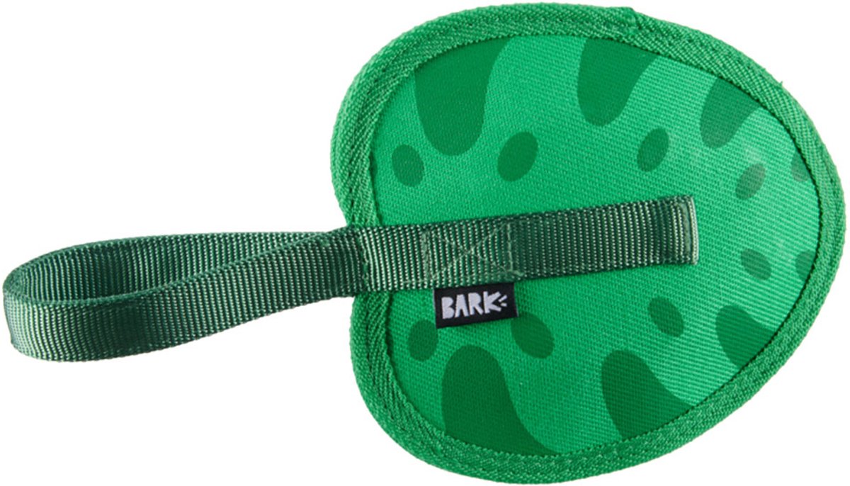 Bark leaf thrower lelieblad super chewer groen 25x14,5x5 cm tot 10 kg